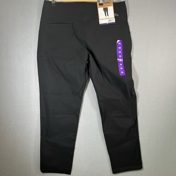 NEW Eddie Bauer Women's Performance Stretch Horizon Straight Ankle Pant Black 14 - Picture 7 of 11